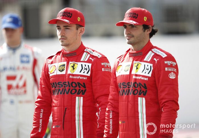 Charles Leclerc, Ferrari and Carlos Sainz Jr., FerrarI