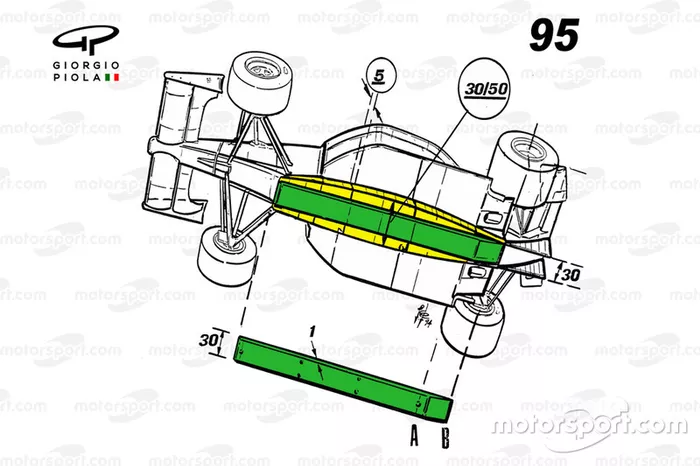 Vista de la parte baja del monoplaza