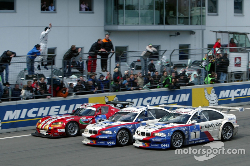 Ganadores de la carrera #2 BMW Team Schnitzer BMW M3 GTR: Boris Said, Duncan Huisman, Andy Priaulx, Pedro Lamy