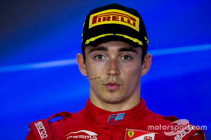 Podio: Ganador de la carrera Charles Leclerc, PREMA Powerteam