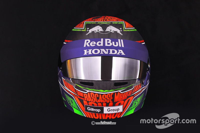 Brendon Hartley'nin Monako GP'sinde kullanacağı kask, Toro Rosso