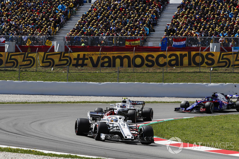 Marcus Ericsson, Sauber C37, Sergey Sirotkin, Williams FW41, Brendon Hartley, Toro Rosso STR13