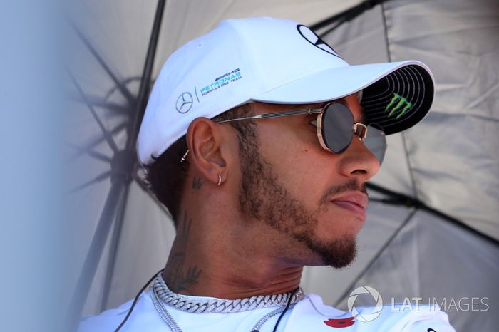 Lewis Hamilton, Mercedes AMG F1 en el desfile de pilotos