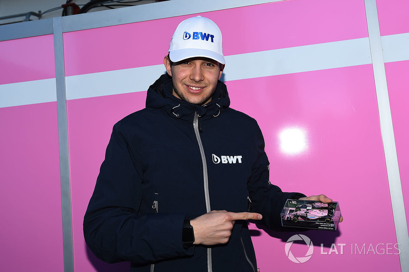 Esteban Ocon, Force India F1 and model Force India car