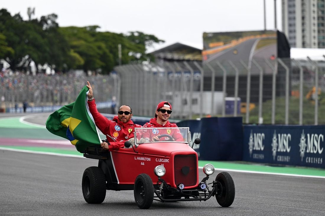 Charles Leclerc, Ferrari, Lewis Hamilton