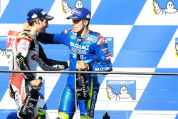 Podio: Ganador Cal Crutchlow, Team LCR Honda, third place Maverick Viñales, Team Suzuki Ecstar MotoG