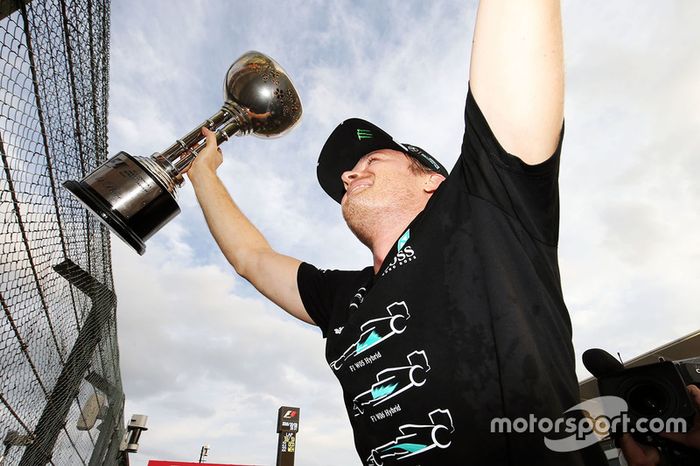 Nico Rosberg, Mercedes AMG F1 celebra el título de constructores de su equipo