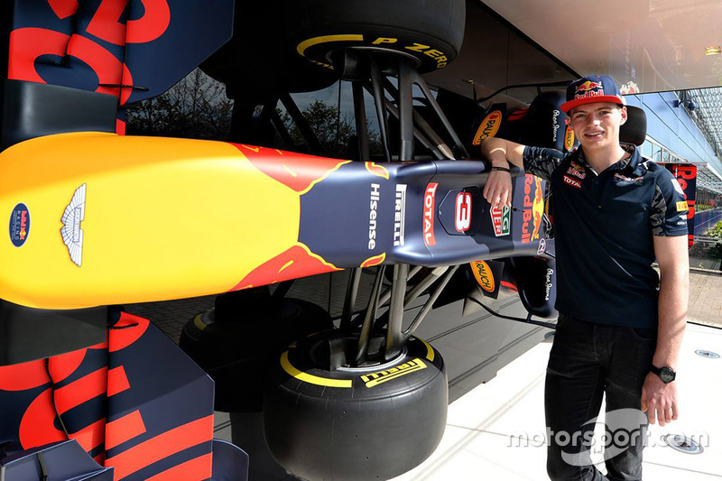 Max Verstappen, Red Bull Racing visits the factory