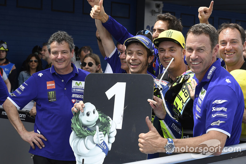 Ganador de la plole Valentino Rossi, Yamaha Factory Racing