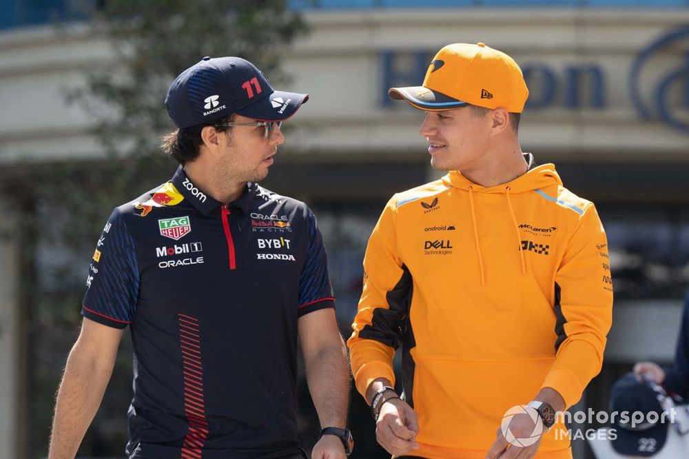 Sergio Pérez, Red Bull Racing, Lando Norris, McLaren 