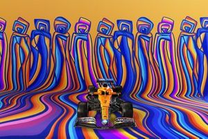 La livrée Art car de la McLaren MCL35M pour le Grand Prix d'Abu Dhabi