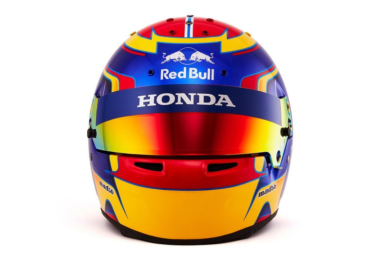 Le casque d'Alex Albon, Scuderia Toro Rosso
