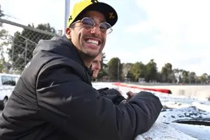 Daniel Ricciardo en Alain Prost, Renault F1 Team
