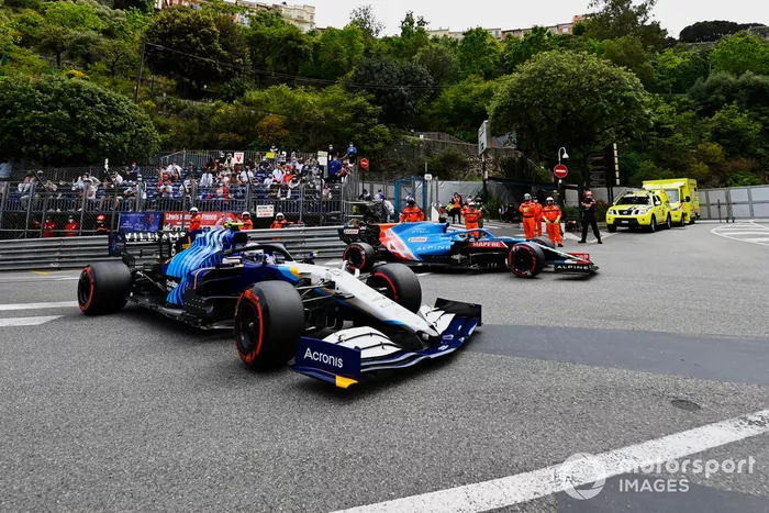 Nicholas Latifi, Williams FW43B, Fernando Alonso, Alpine A521