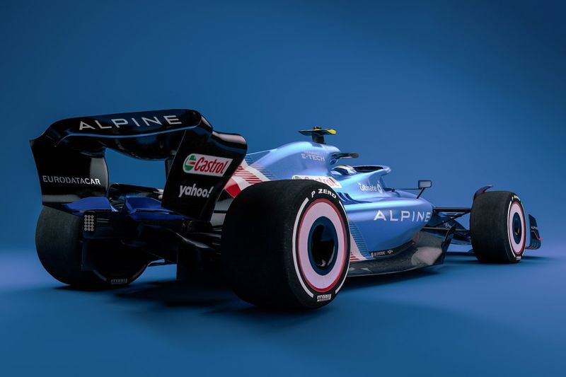Boceto del Alpine para la F1 2022