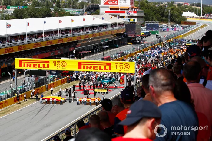 La parrilla previa a la carrera 