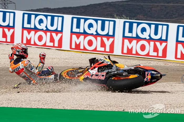 Marc Marquez, Repsol Honda Team crash