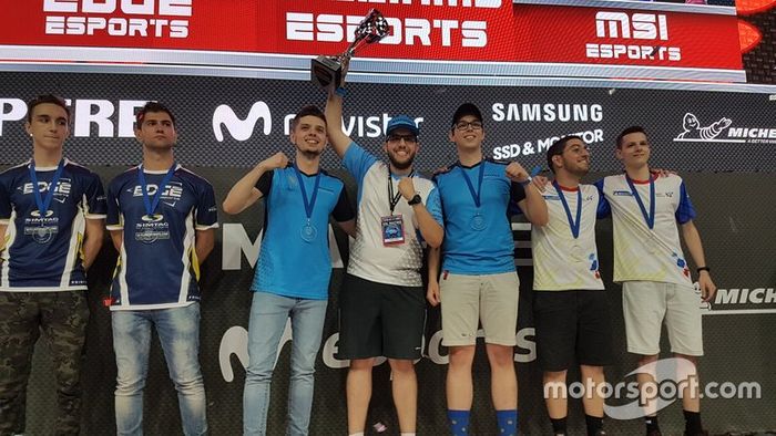 Podio de la ESL Racing Mapfre 2019