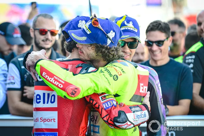 Marco Bezzecchi, VR46 Racing Team, Francesco Bagnaia, Ducati Team