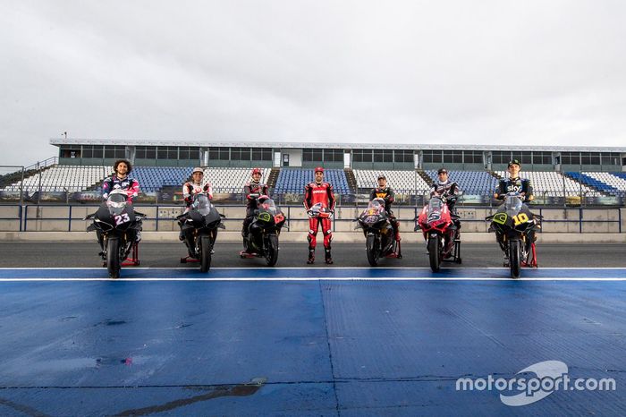 Tito Rabat, Barni Racing Team, Jorge Martin, Pramac Racing, Francesco Bagnaia, Ducati Team, Tito Rabat, Barni Racing Team, Jack Miller, Ducati Team, Johann Zarco, Pramac Racing, Luca Marini, Esponsorama Racing, Michele Pirro, Ducati Team