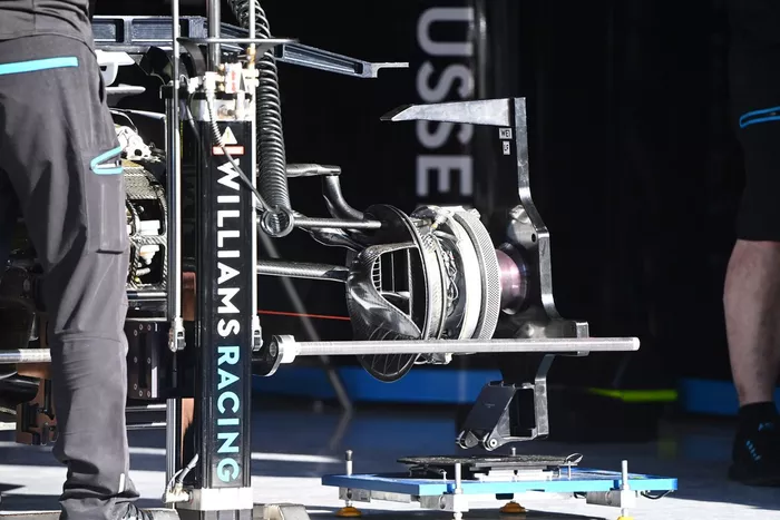 Detalle del freno delantero del Williams FW43