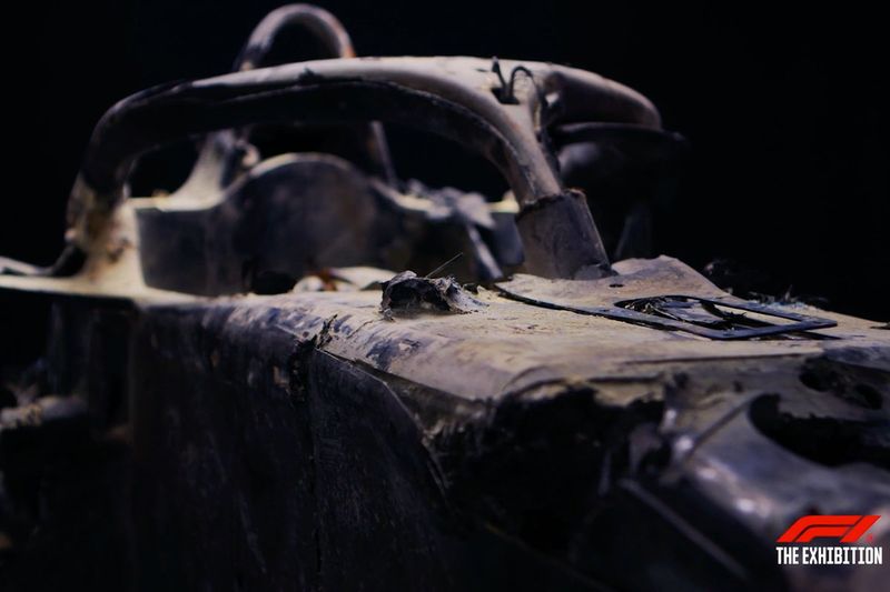 El coche de Romain Grosjean de su accidente de 2020