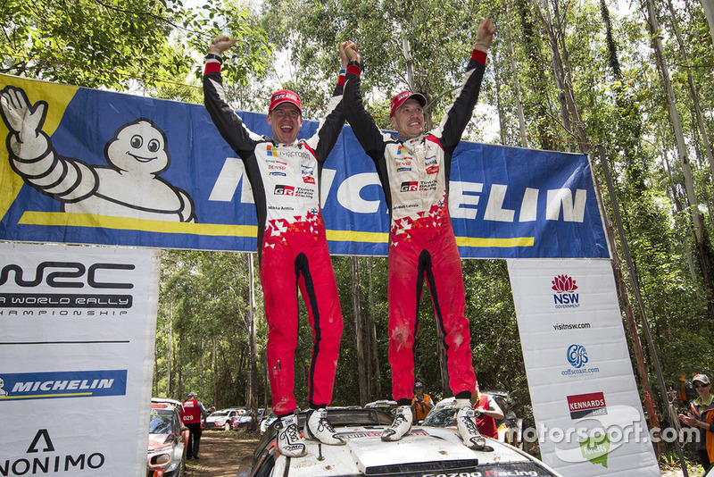 Winners Jari-Matti Latvala, Miikka Anttila, Toyota Yaris WRC, Toyota Gazoo Racing