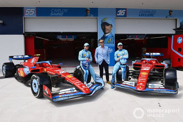 Carlos Sainz, Scuderia Ferrari, Charles Leclerc