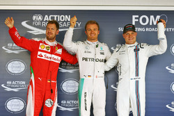 Polesitter: Nico Rosberg, Mercedes AMG F1 Team, second place Sebastian Vettel, Ferrari, third place