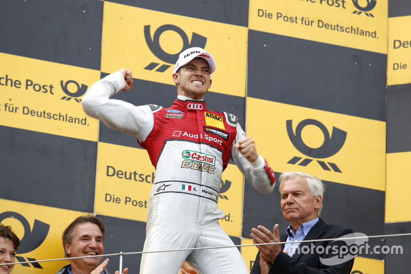 Podium: Sieger Edoardo Mortara, Audi Sport Team Abt Sportsline, Audi RS 5 DTM