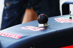 Eine 360-Grad-Kamera am Red Bull Racing RB12