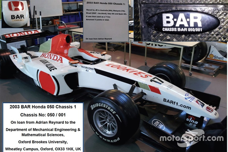 Já esta, foi pilotada por Jenson Button na temporada de 2003