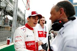 Charles Leclerc, Sauber, sur la grille