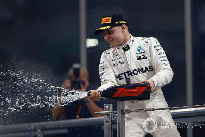 Podio: ganador de la carrera Valtteri Bottas, Mercedes AMG F1