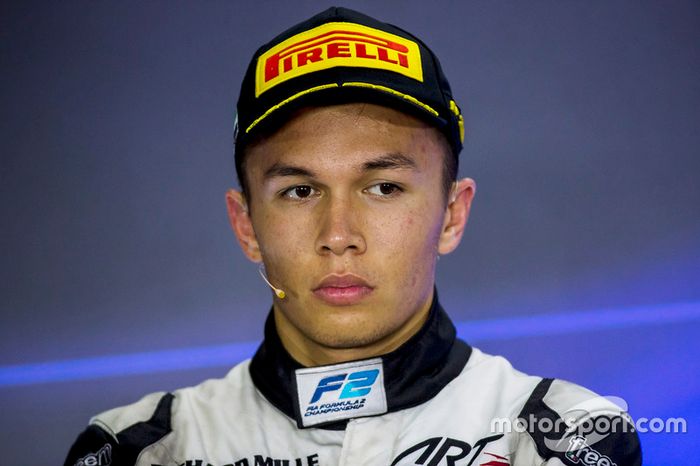 Podium: Second place Alexander Albon, ART Grand Prix