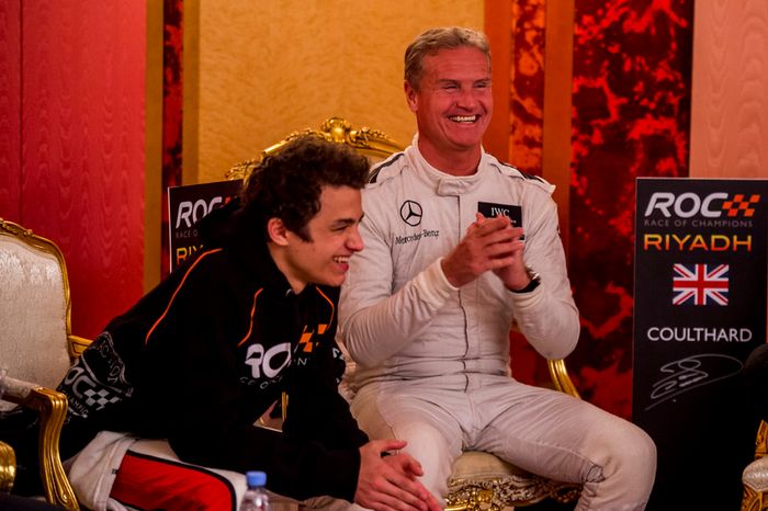 David Coulthard y Lando Norris