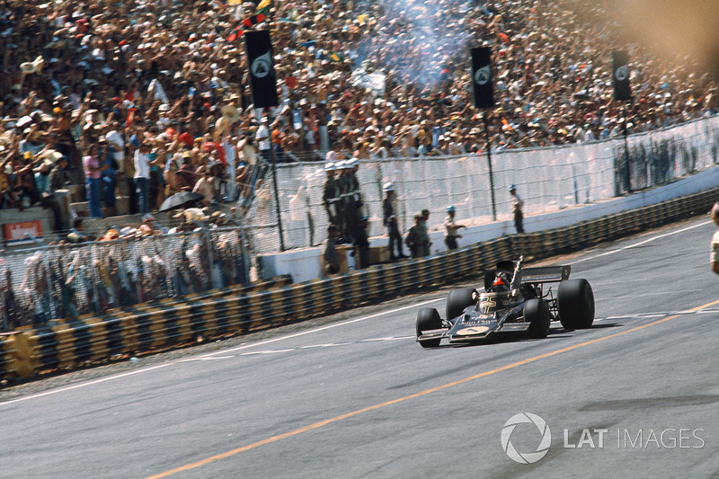 Ganador del GP de Brasil 1973: Emerson Fittipaldi, Lotus 72D