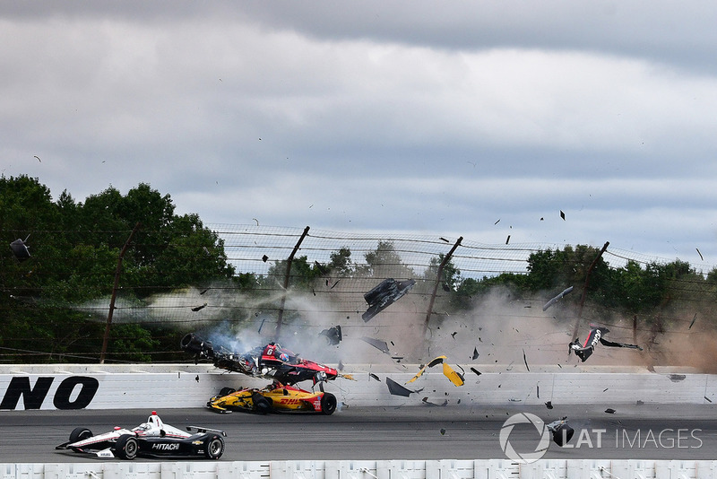 Robert Wickens crash at Pocono