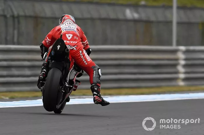 Danilo Petrucci, Ducati Team, braking
