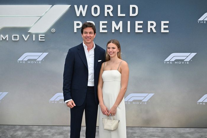 Toto Wolff , CEO of Mercedes AMG Petronas F1 Team and his daughter Rosa Wolf at the World Premiere of F1 The Movie 