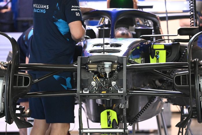 Detalle frontal del Williams FW44