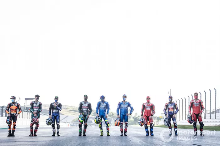 Los pilotos de MotoGP 2020