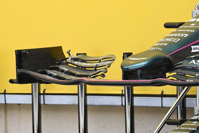 Alerón frontal del Aston Martin AMR21