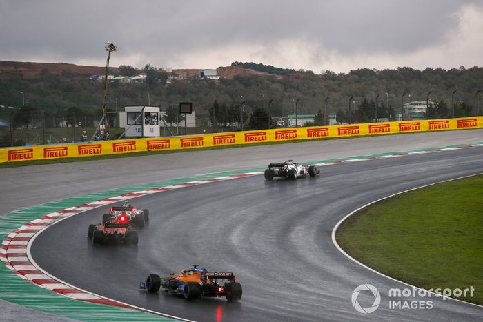 Daniil Kvyat, AlphaTauri AT01, Pierre Gasly, AlphaTauri AT01, Charles Leclerc, Ferrari SF1000, Lando Norris, McLaren MCL35