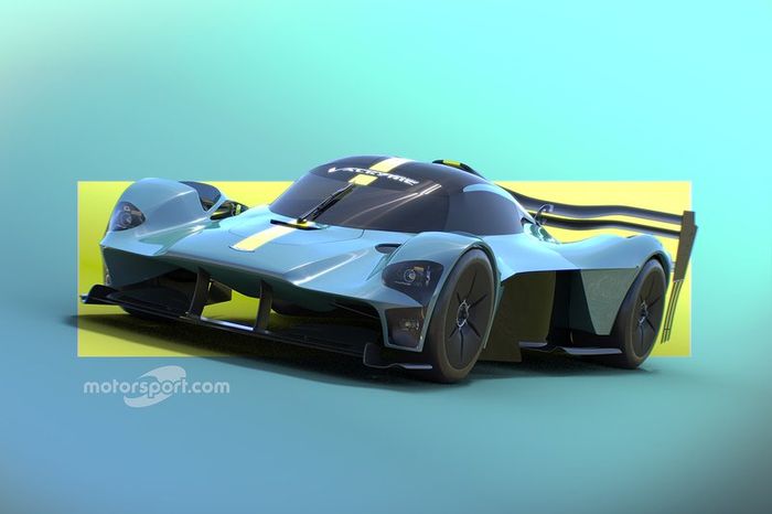 Render de Motorsport Network del hipercoche basado en el Aston Martin Valyrie 