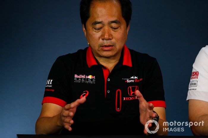 Toyoharu Tanabe, Director Técnico de F1, Honda, en la Rueda de Prensa de los directores del equipo