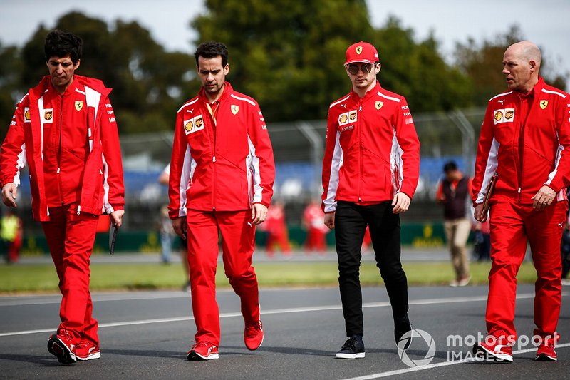 Charles Leclerc, Ferrari, with Jock Clear, Race Engineer, Ferrari