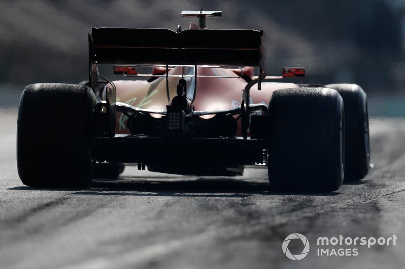 Sebastian Vettel, Ferrari SF90 with aero paint on engine cover