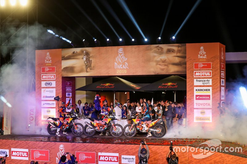 Podio: Red Bull KTM Factory Racing KTM: Toby Price, Matthias Walkner, Sam Sunderland