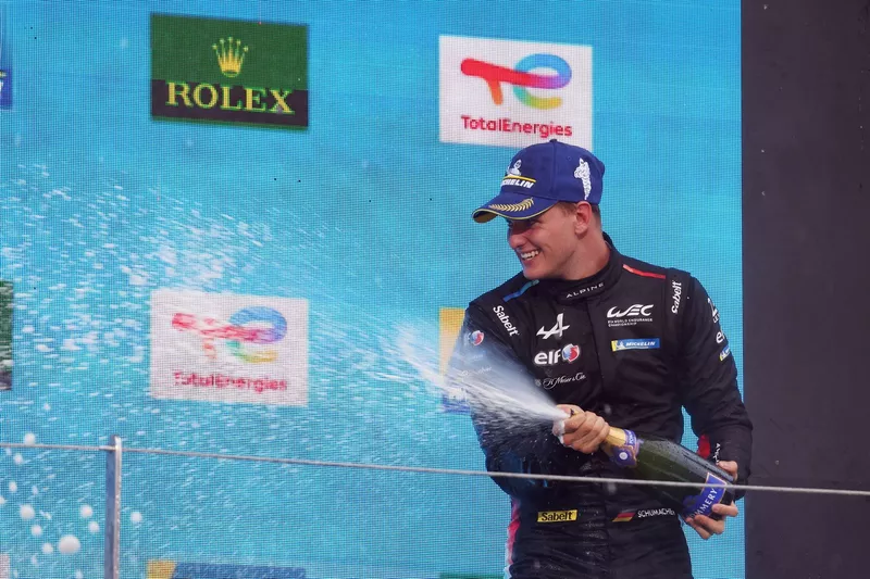 Podium : #36 Alpine Endurance Team Alpine A424: Mick Schumacher